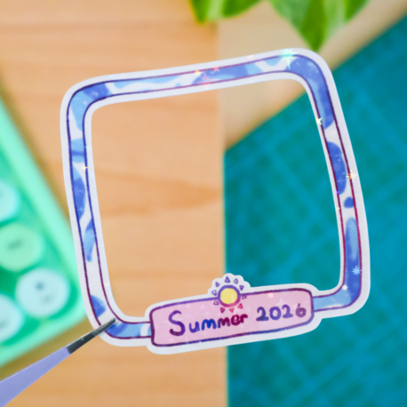 Summer 2026 Çerçeve Hologram Sticker