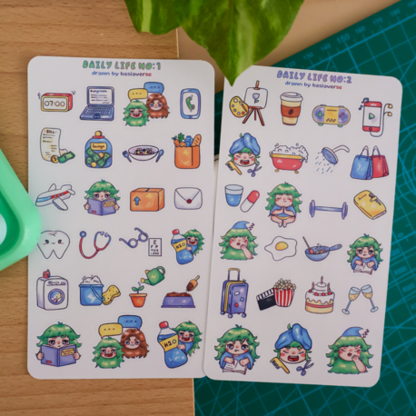 Daily Life Sticker Sayfaları