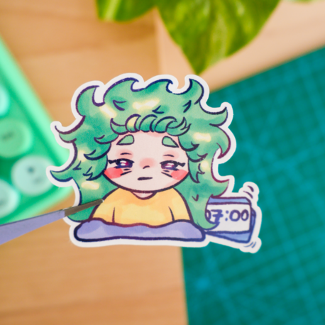 Wakey Wakey Basia Sticker
