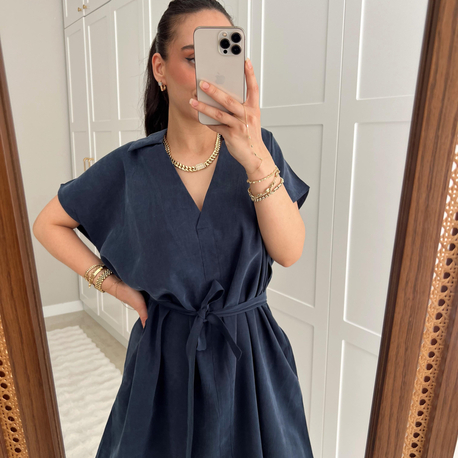 Club Yeni Sezon Lacivert Elbise