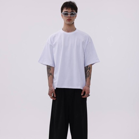 Premium Heavy Unisex Beyaz Oversize Tişört