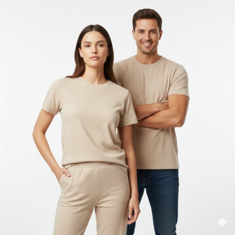 Premium Touch Unisex Taş Basic Tişört