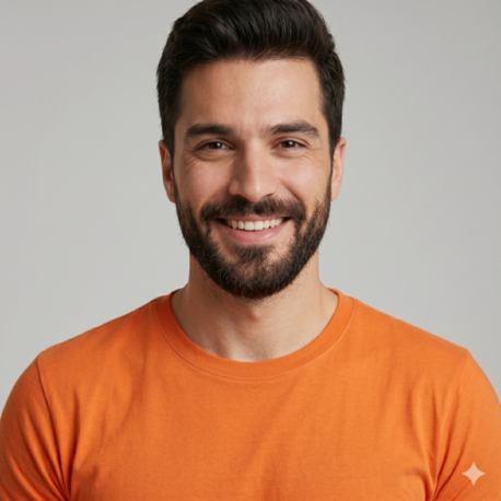 Premium Heavy Turuncu Erkek Basic Tişört