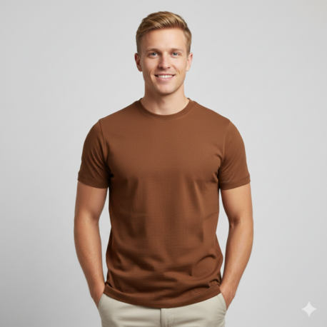 Premium Heavy Tarçın Erkek  Basic Tişört