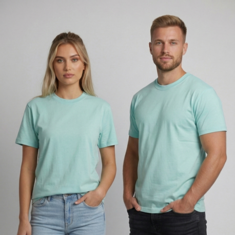 Premium Heavy Unisex Mint Basic Tişört