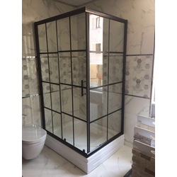 100x80 5mm siyah profilli kabin ( Tekne Hariçtir)