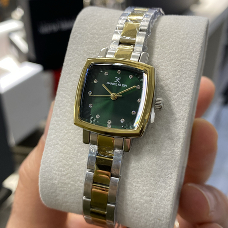 Daniel Klein Premium Kadın Kol Saati Yeşil Gold