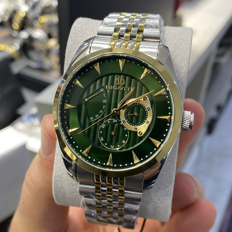 Bigotti Milano Gold Yeşil Erkek Kol Saati