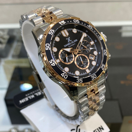 Daniel Klein Exclusive Rose Siyah Erkek Kol Saati Fonksiyonlu