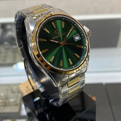 Bigotti Milano Erkek Kol Saati Yeşil Gold BG48108