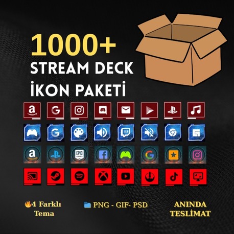  Yayıncılar İçin 1000+ Stream Deck İkonu!