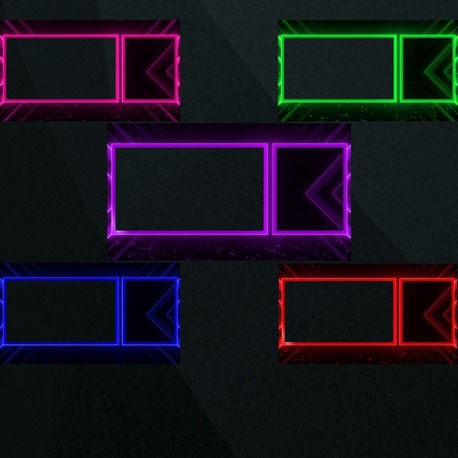  Gökkuşağı Yayıncı Overlay Paketi – 5 Renk Seçenekli Profesyonel Yayın Tasarımı