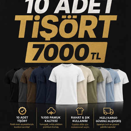 10. Adet tişört kampanya 