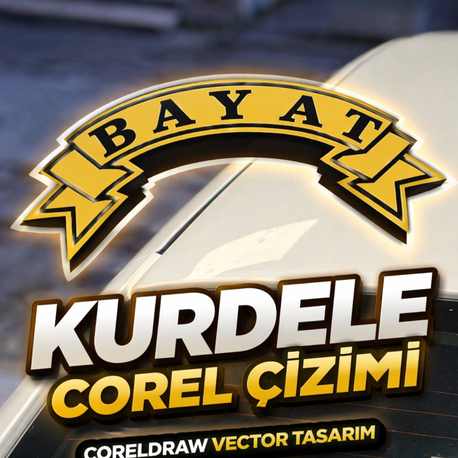 CORELDRAW ETİKETÇİLERE KURDELE ÇİZİMİ