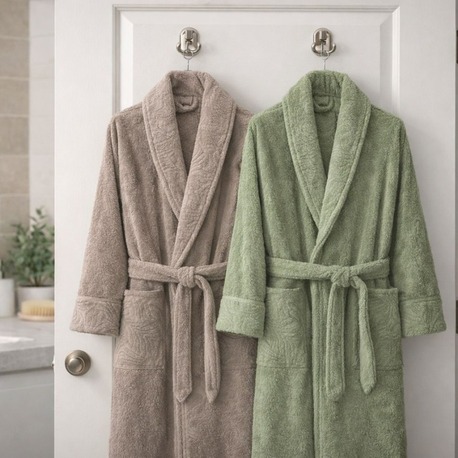 HOME COLLECTION ROSENURR  AİLE BORNOZ SETİ