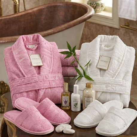 HOME COLLECTION ANEMON LIFE BAMBOO AİLE BORNOZ SETİ