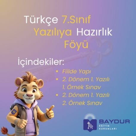 7. Sınıf Türkçe Dersi Yazılıya Hazırlık Föyü