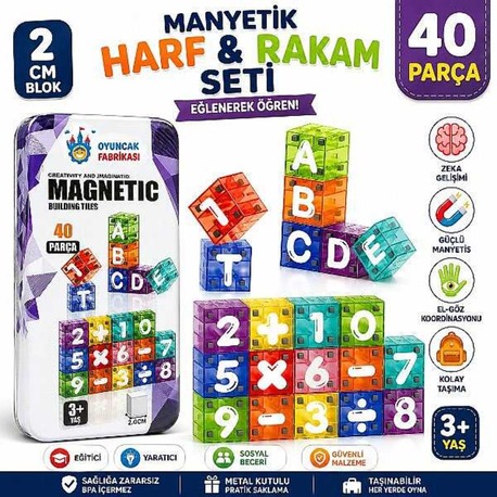 Vardem Manyetik Bloklar 40 Pcs CFK30