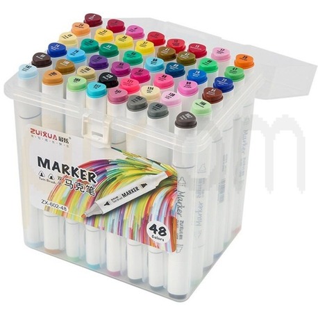 Tunalı Çift Taraflı Marker 48li Set