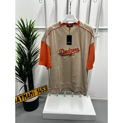OVERSİZE DODGERS TSHİRT BEJ-ORANJ