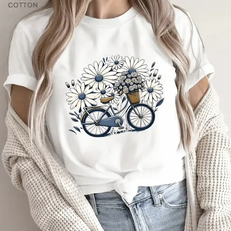 Papatya bisiklet Oversize T-shirt