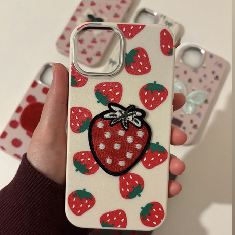 Çilek İPhone Telefon Kılıfı