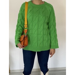 YEŞİL OVERSIZE KAZAK 