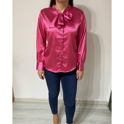 Pembe Saten Gömlek