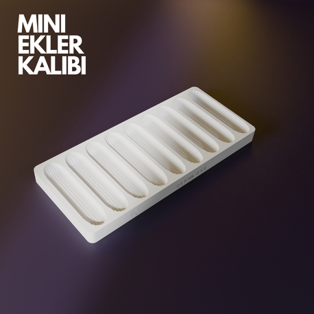 9’lu Mini Ekler Silikon Kalıbı