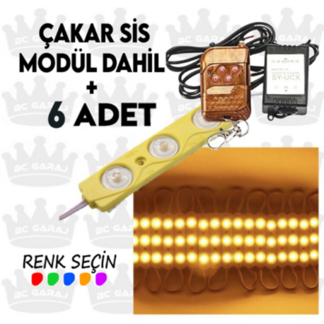 Parmak led + Çakar sis modül kumanda