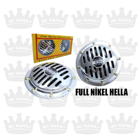 Nikel Hella Korna Çift 12Volt Supertone