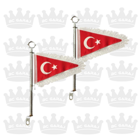Nikel Makam Bayrağı 2li