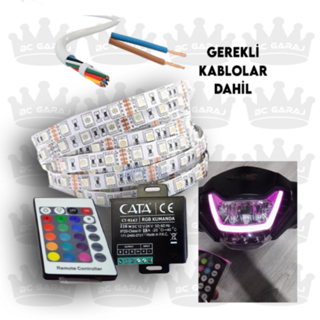 Gündüz ledi RGB kumanda çevirme seti full