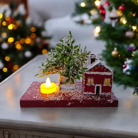 Ağaçlı Tütsülük ve Tealight Mumluk