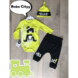 MİNİWORLD ERKEK HELLO AYICIK 3'LÜ SET