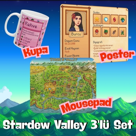 Stardew Valley 3'lü Set
