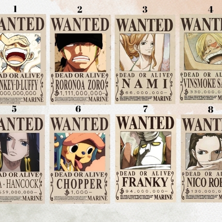 One Piece Wanted Mini Ayraç
