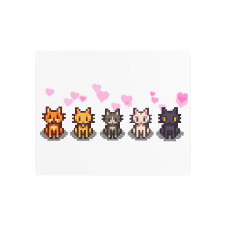 Stardew Valley Cats Poster