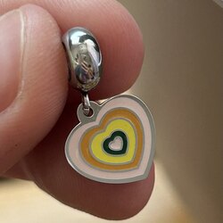 Renkli Kalp Charm