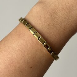 Gold 5mm italyan bileklik 