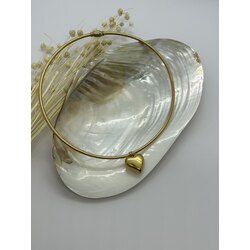 Gold Kalp Choker Kolye