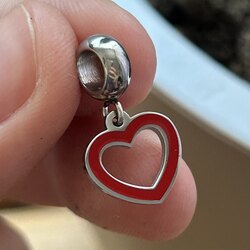 Kırmızı Kalp Charm