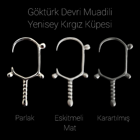 Gümüş Yenisey Kırgız Küpesi