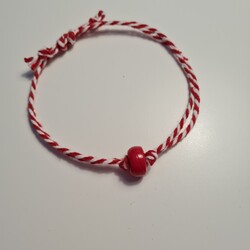 Bee Rope Kırmızı Boncuklu Bileklik