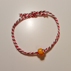 Bee Rope Turuncu Boncuk Bileklik