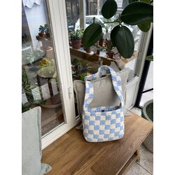 Chunky Kareli Crossbody Çanta - Medium