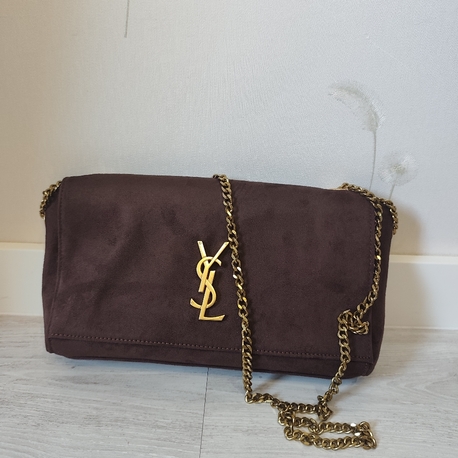 Çift Taraflı Marka çanta (YSL) kahverengi