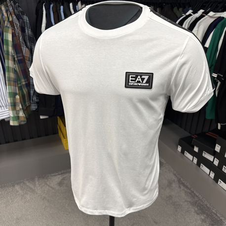 EA7 omuz detaylı T-shirt (26701-beyaz)