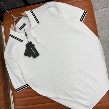 İthal DOLGE GABBANA Triko Polo Yaka (5558-BEYAZ)