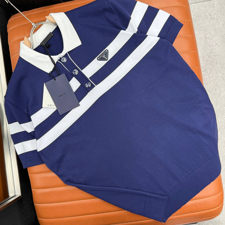İthal PRADA Triko Polo Yaka (5532-Lacivert)